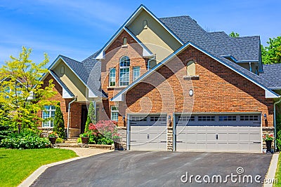 Luxury houses in North America Stock Photo