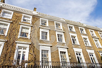Luxury housing in Knightsbridge London Stock Photo