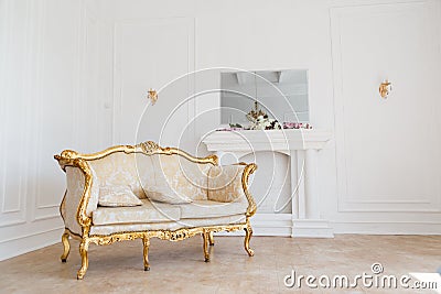 Luxury Interior classic vintage style for living room. Stock Photo