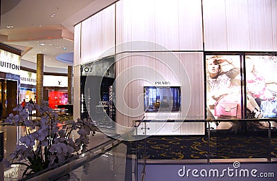 Luxury interior modern shopping center Morocco Mall Editorial Stock Photo