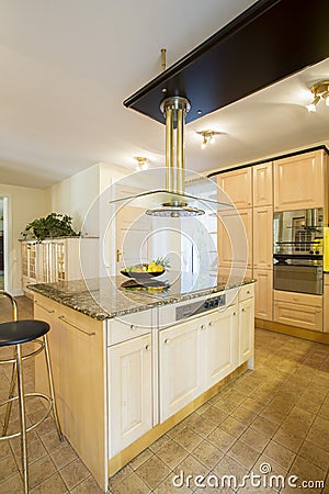 Luxury kitchen in traditional design Stock Photo