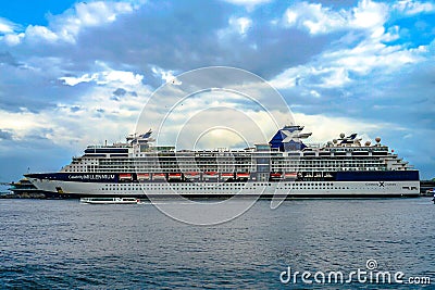 Luxury liner Celebrity Millennium Editorial Stock Photo