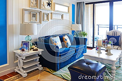 Luxury living room Stock Photo