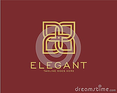 Luxury logo design concept, Flower lotus logo, Beauty or spa logo template Vector Illustration