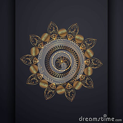 Luxury Mandala Flower Pattern Illustration Vector Illustration