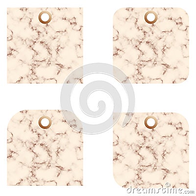 Luxury marble geometric frame collection. Vector Illustration