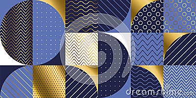 Luxury Marine geometric pattern. Vector Illustration