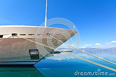 Luxury mega-yacht Stock Photo