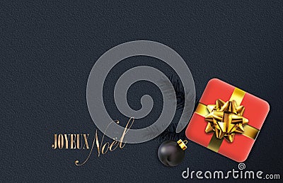 Joyeux Noel design Stock Photo