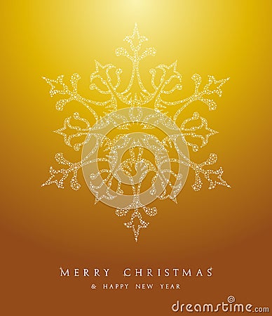 Luxury Merry Christmas snowflake background EPS10 vector file. Vector Illustration
