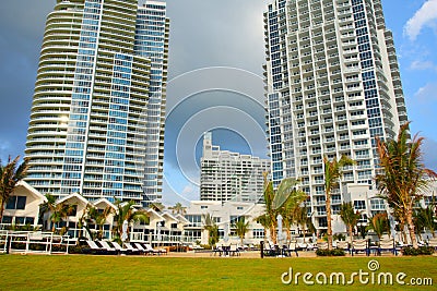 Luxury Miami Resort Stock Photo
