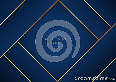 Luxury modern abstract background overlap cutting shape gold metallic glitter color Vector Illustration