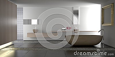 Luxury modern bathroom Stock Photo