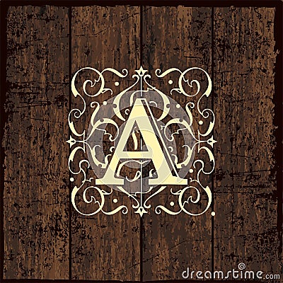 Luxury Monogram Emblem template Vector Illustration