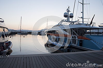 Luxury motor yacht aurelia Editorial Stock Photo