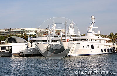 Luxury motor Yacht Editorial Stock Photo