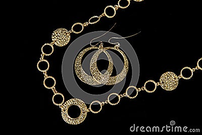 Luxury Necklace + Earing Stock Photo