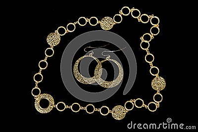 Luxury Necklace + Earing Stock Photo