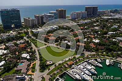 Luxury neighborhoods Miami Beach Bal Harbour FL Stock Photo