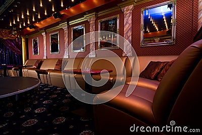 Luxury night club interior Stock Photo