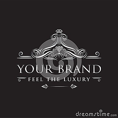 Luxury ornament logo - Vector Stock Photo