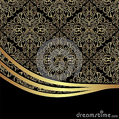 Luxury ornamental Background decorated the elegant Border Vector Illustration