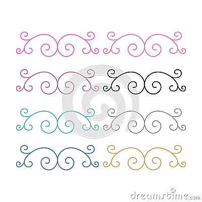 Luxury Ornaments Design Elements Collection Vector Illustration