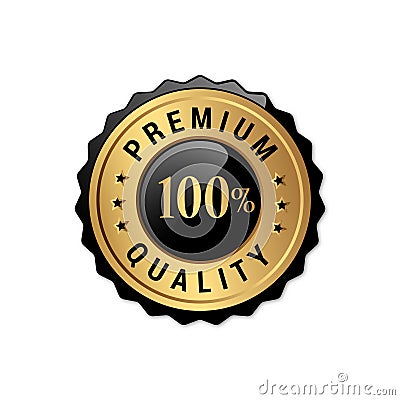 Luxury 100% premium quality product Vector Illustration