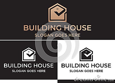 Luxury Real Estate Logo Design, Building, Home, Architect, House, Construction, Property , Real Estate Brand Identity , Vol 249 Vector Illustration