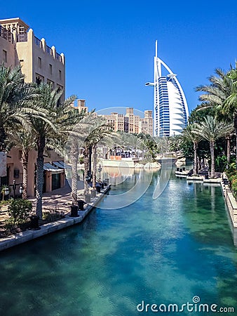 Luxury and relaxing view of Dubai - United Arab Emirates Editorial Stock Photo