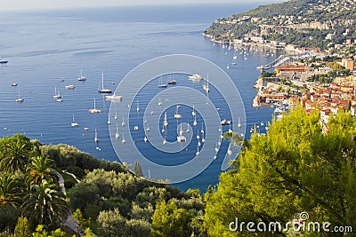 Luxury resort and bay, Nice, France Stock Photo