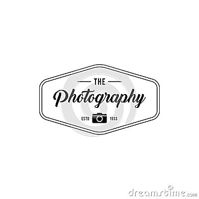 Luxury Retro Photography Badges and Labels. Vector illustration Vector Illustration