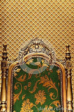 Luxury royal chair Stock Photo
