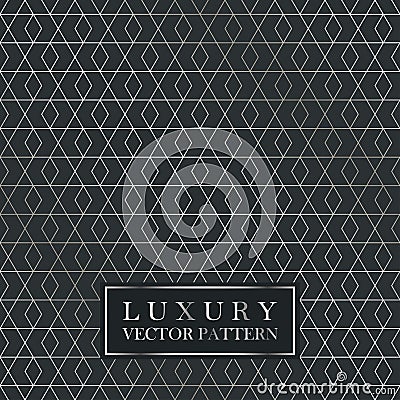 Luxury seamless geometric pattern - grid gradient texture. Vector Illustration