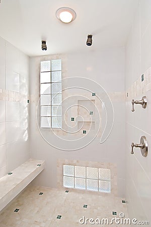 Luxury shower Stock Photo