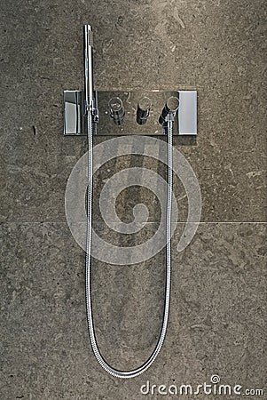 Luxury shower attachment Stock Photo