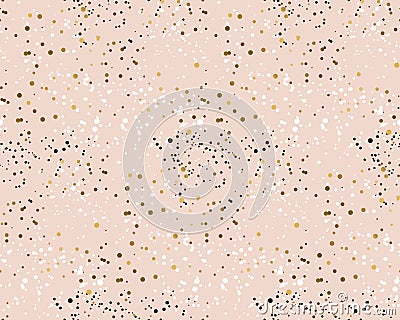 Luxury snow rose color seamless pattern Vector Illustration