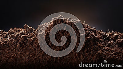 Luxury Soil Texture Enhance Your Garden's Elegance Stock Photo