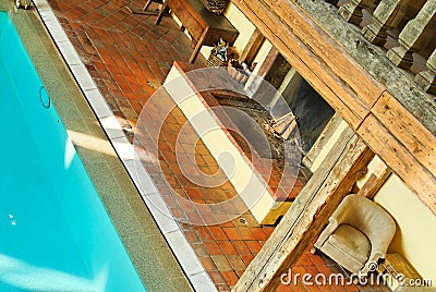 Luxury spa pool Stock Photo