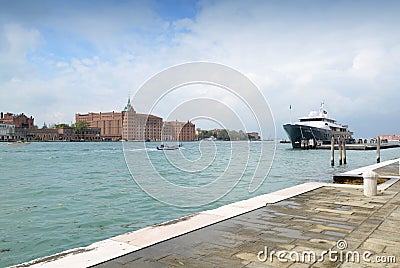 Luxury Superyacht Venice Editorial Stock Photo