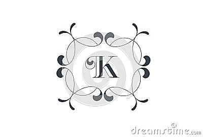 Luxury Vector Letter K Logo Design. Vector Illustration