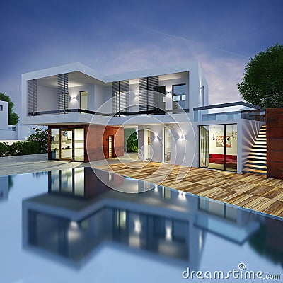 Luxury villa project Stock Photo