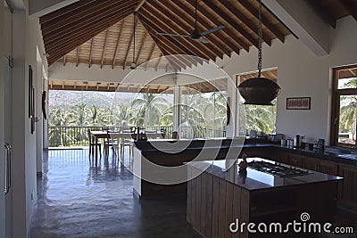 Luxury Villa in a Tropical area Editorial Stock Photo