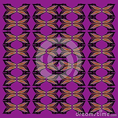 Luxury exotic VINT. Wellness mandalas Ornaments Purple black artwork Stock Photo