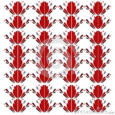 Luxury vint. Indian home - deco surface white red Stock Photo