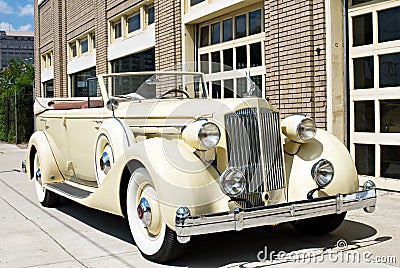 Luxury Vintage Car Stock Photo