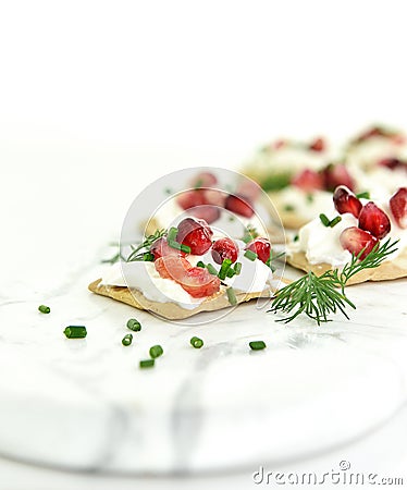 Luxury Wedding Canapes Stock Photo