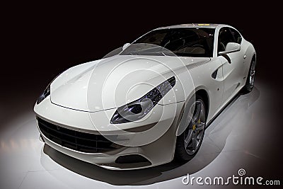 Luxury white sport car Stock Photo