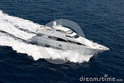 Luxury yacht Stock Photo