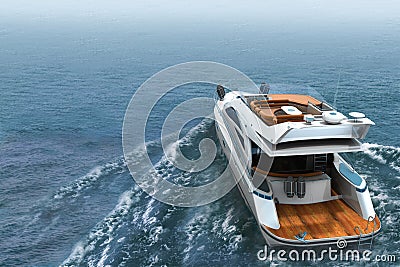 Luxury Yacht Stock Photo